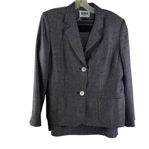 Kasper Black White 2pc Suit